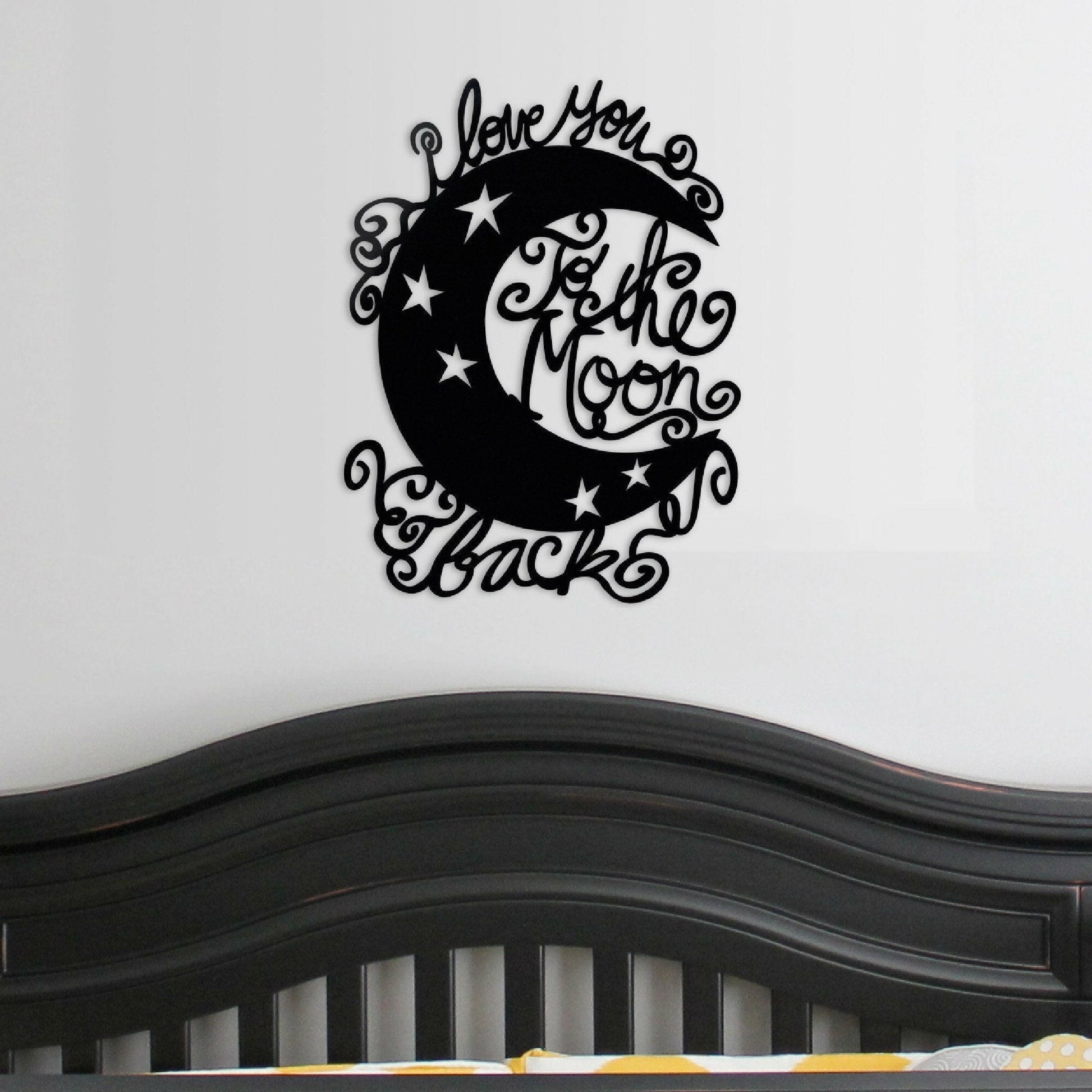 Moon and Back - Whimsical - Metal Wall Art/Decor.