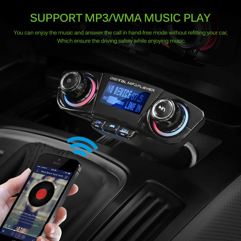 BT06 Car FM transmitter MP3 Player Audio Receiver.