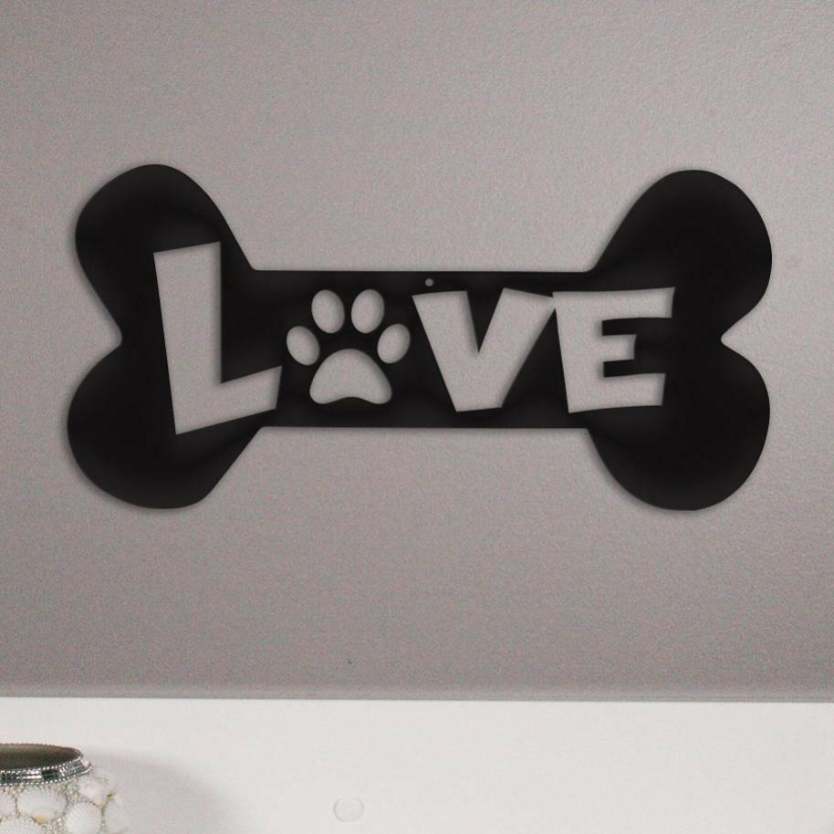 Puppy Love - Metal Wall Art/Decor.