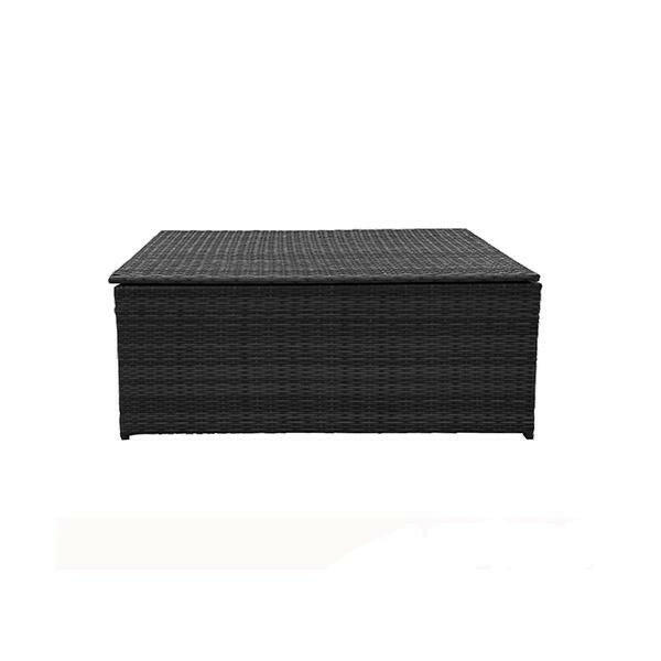 Outdoor Rattan Storage Box Garden Toy Tools Shed Uv Resistant.