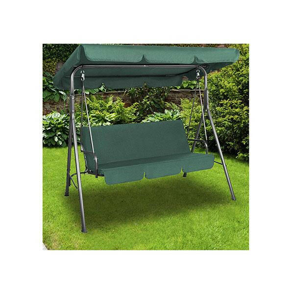 Outdoor Swing Bench Seat Chair Canopy Furniture 3 Seater Garden.