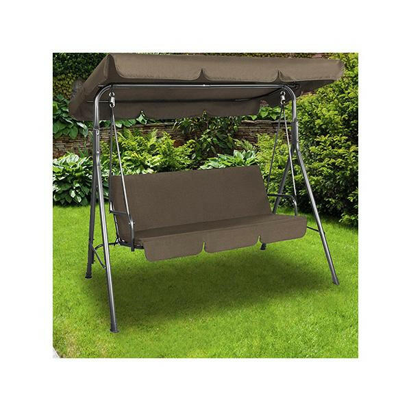 Outdoor Swing Bench Seat Chair Canopy Furniture 3 Seater Garden.