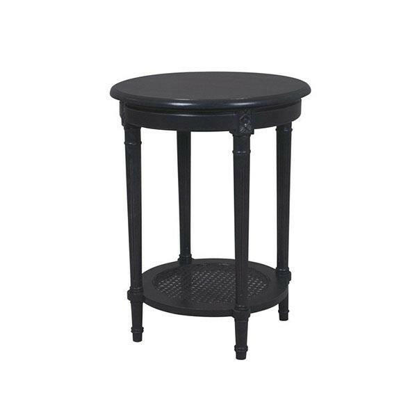 Polo Occasional Round Table Black.