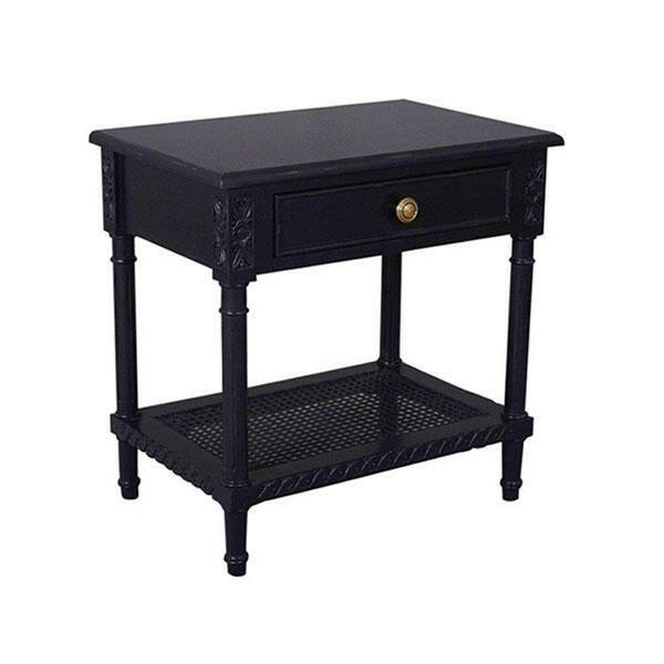 Polo Side Table Bedside Black.