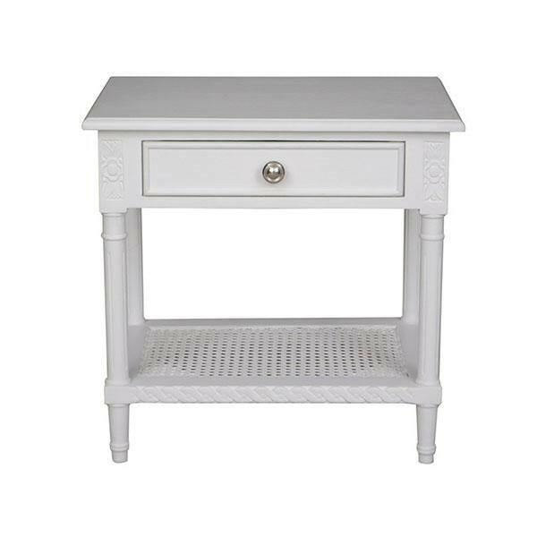 Polo Side Table Bedside White.