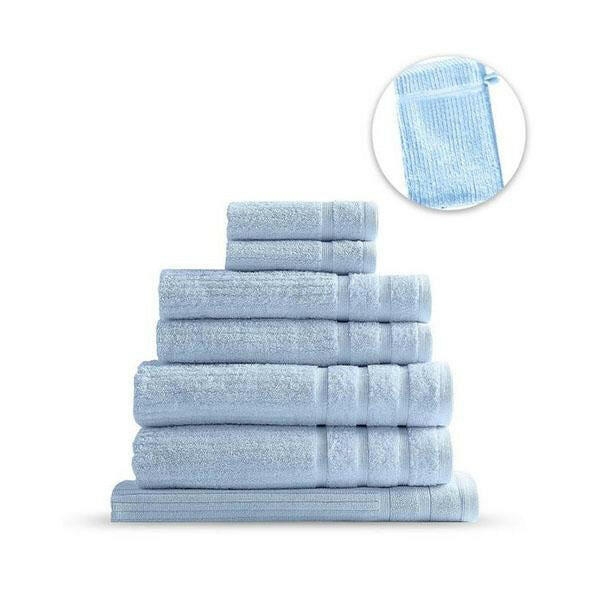 Royal Comfort Eden Egyptian Cotton 8 Piece Luxury Bath Towels Set.