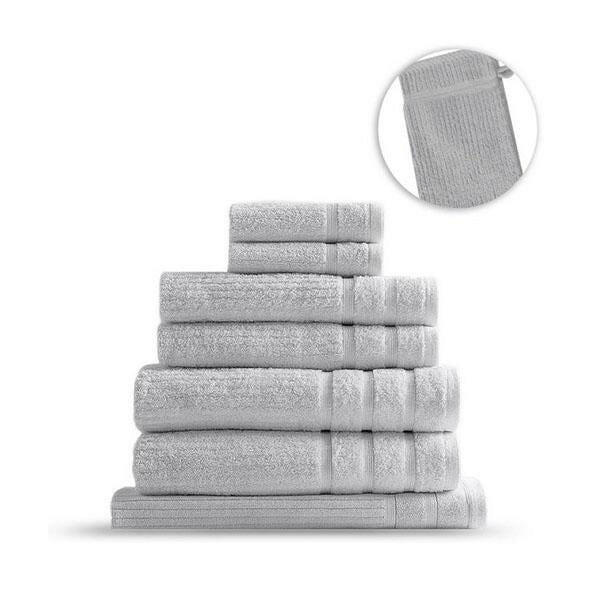 Royal Comfort Eden Egyptian Cotton 8 Piece Luxury Bath Towels Set.