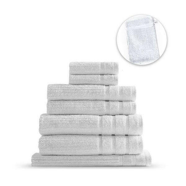 Royal Comfort Eden Egyptian Cotton 8 Piece Luxury Bath Towels Set.