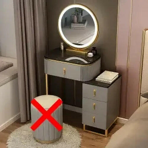 A Set Makeup Dressing Table with Mirror Slate Furniture Girl Bedroom.