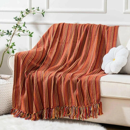 Varigated Tassel Throw.