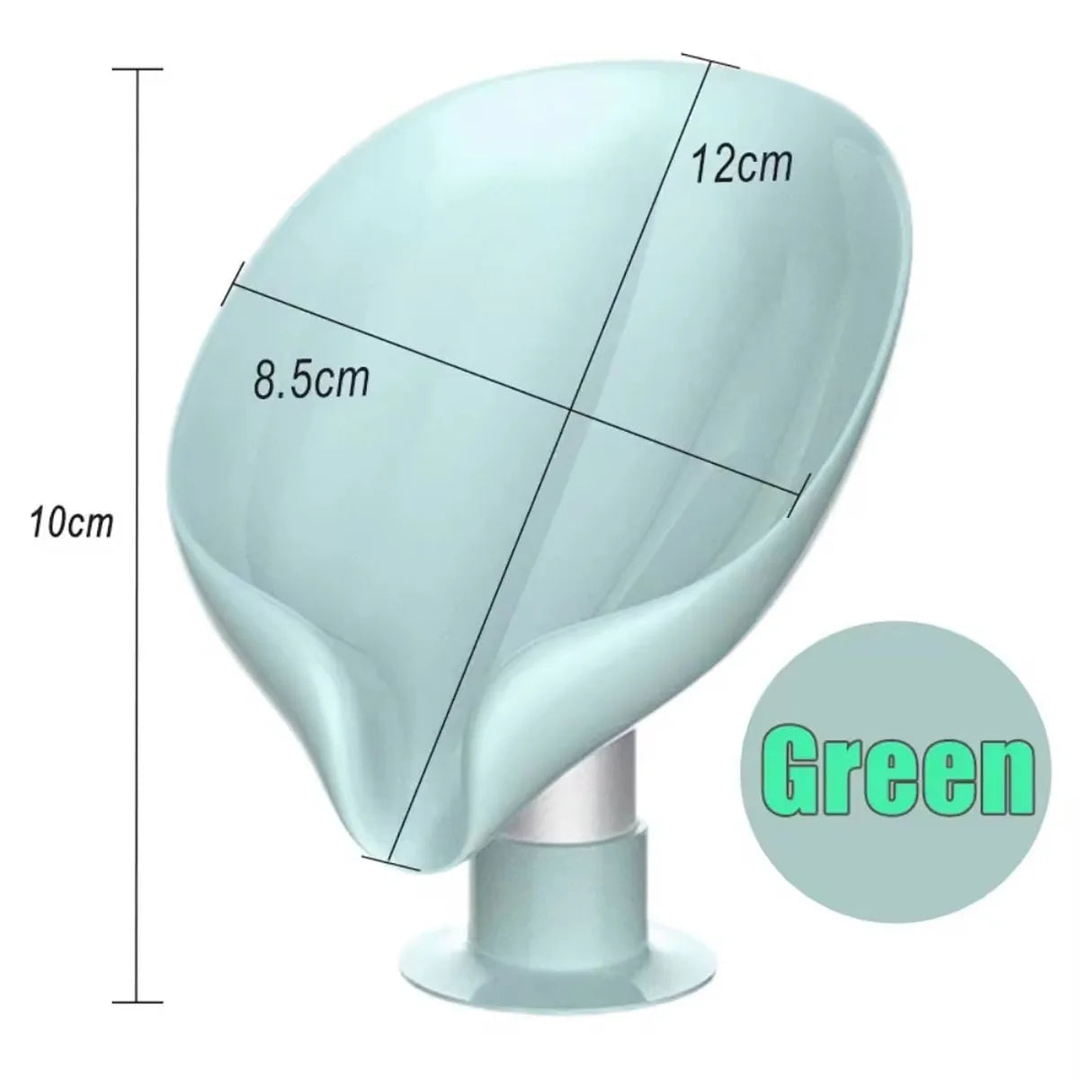 Leaf Shape Soap Box Drain Soap Holder Bathroom Accessories Suction Cup.