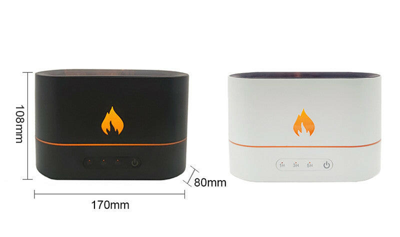 Essential Oil Diffuser With Flaming Effect And Timer.