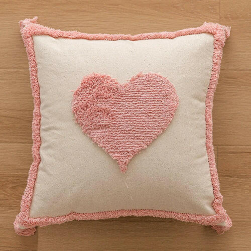 Woven Tufted Decorative Pillow Cover.