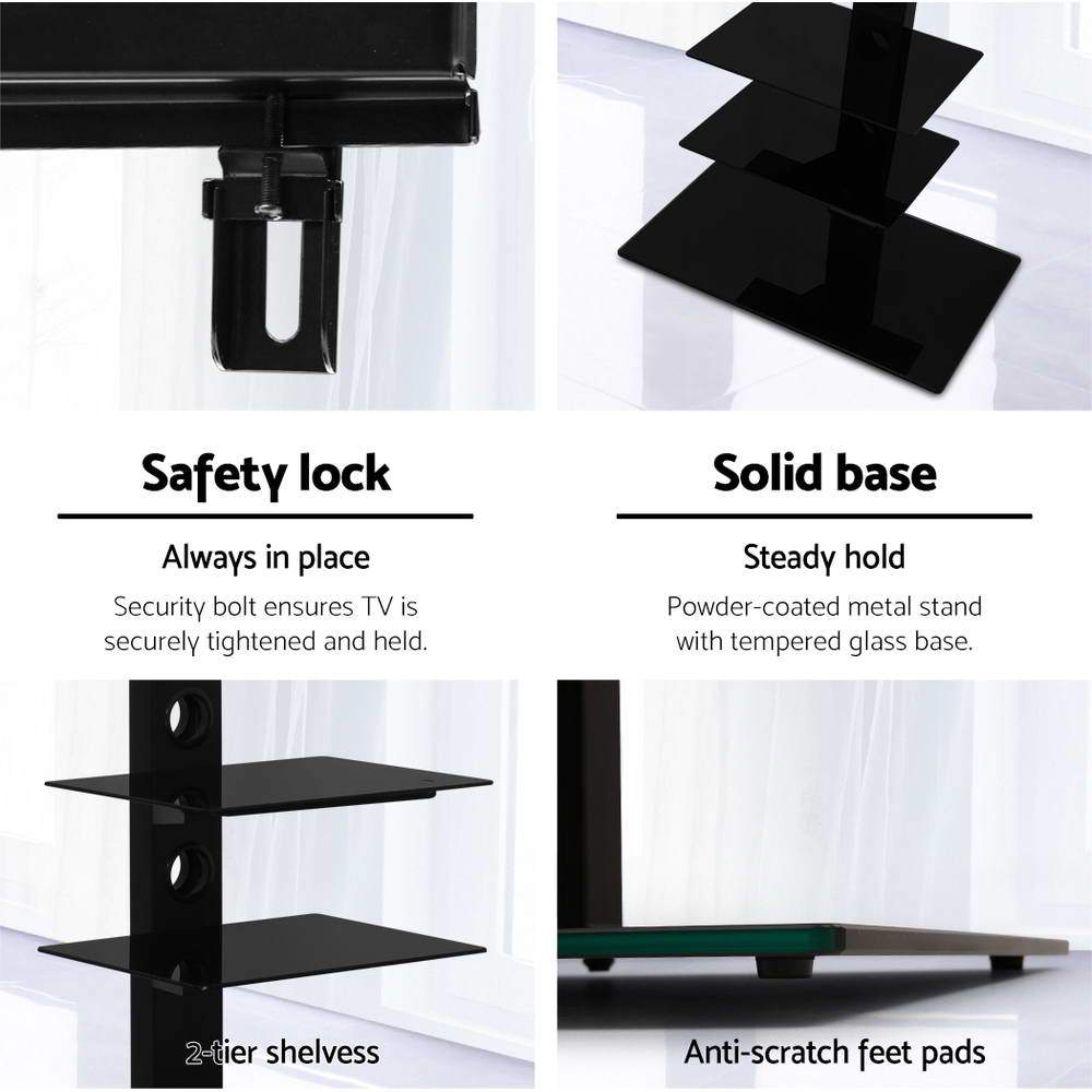 Artiss Floor TV Stand Bracket Mount Swivel Height Adjustable 32 to 70