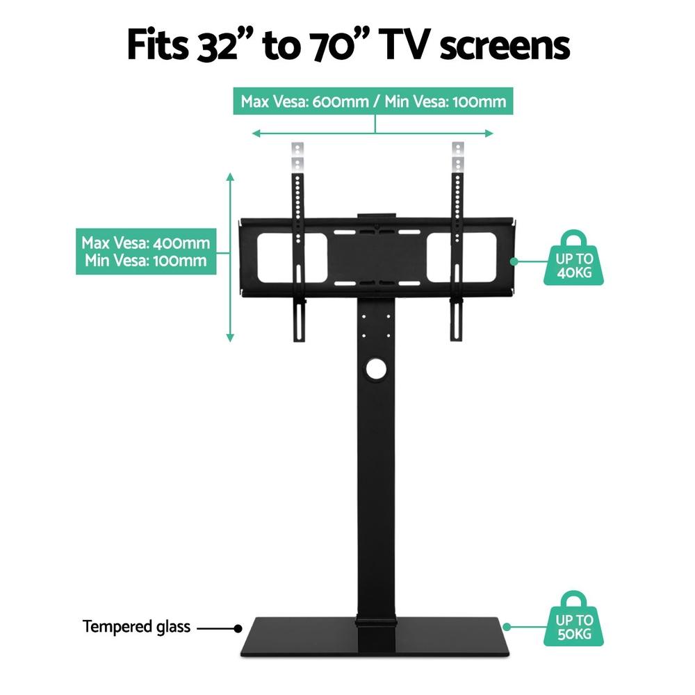 Artiss Floor TV Stand Brakcket Mount Swivel Height Adjustable 32 to 70