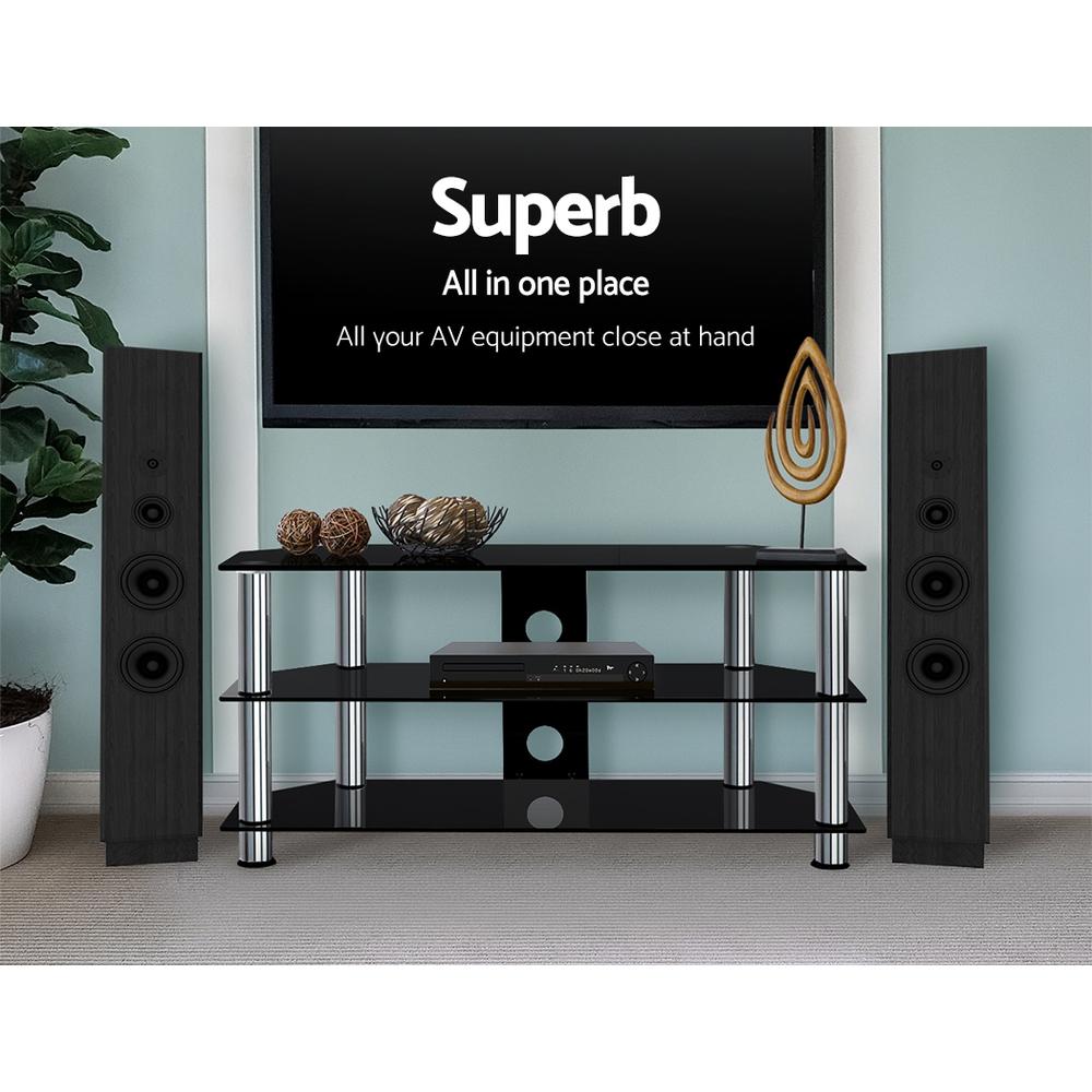 Artiss TV Stand Entertainment Unit Media Cabinet Temptered Glass 3