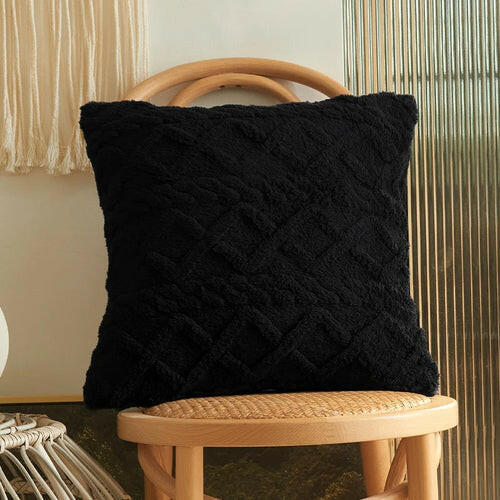 Twist Knitting Plush Pillow Case.