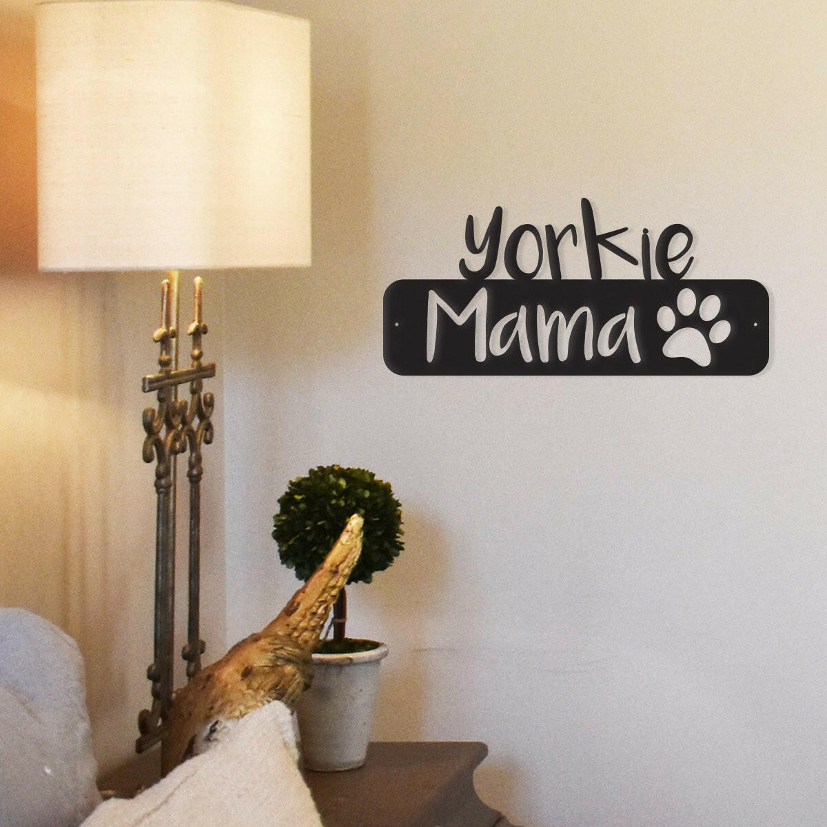 Yorkie Mama - Metal Wall Art/Decor.