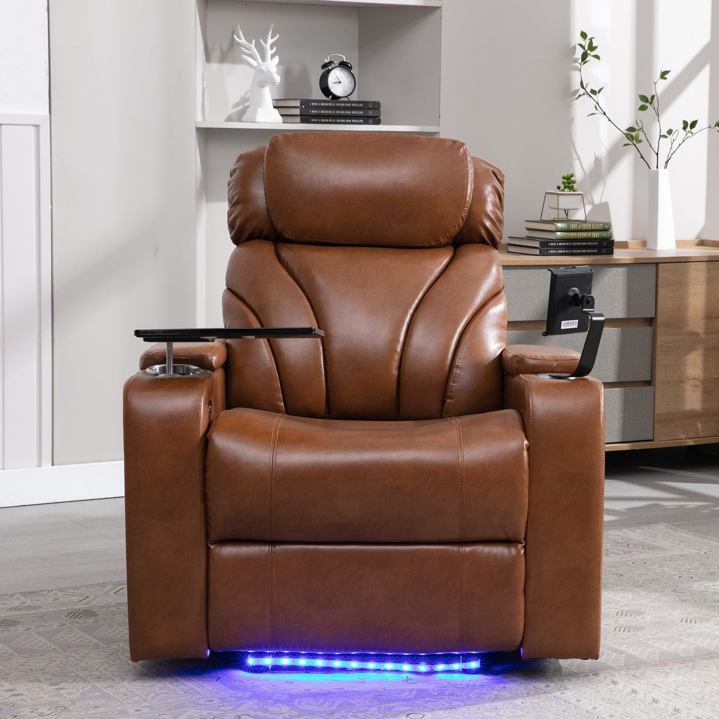 Power Motion Recliner Electric Power Recliner with USB Charging Port,