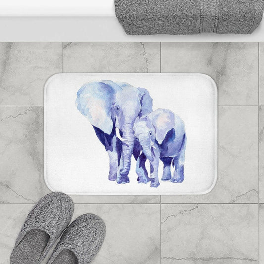 Mother and Baby Auspicious Elephant Bath Mat Home Accents.