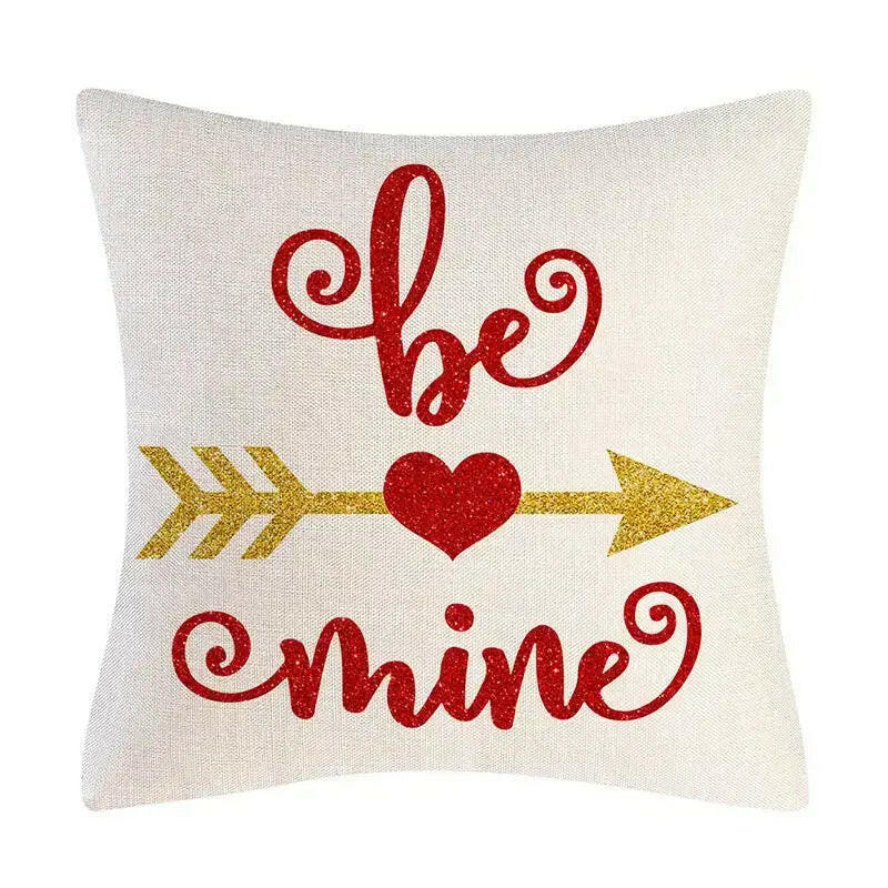 Be Mine - Cotton Knitted Cushion Cover Red.