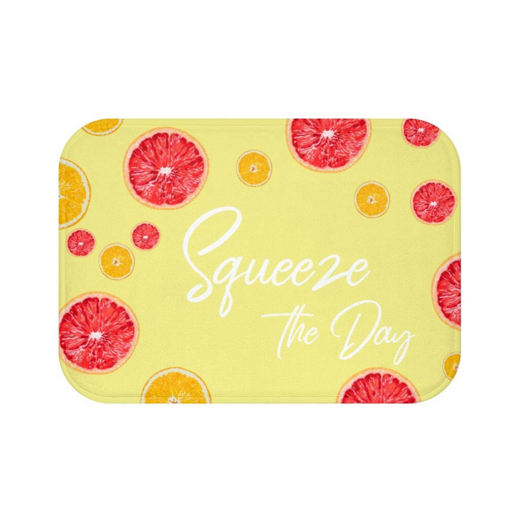 Citrus Squeeze the Day Bath Mat.