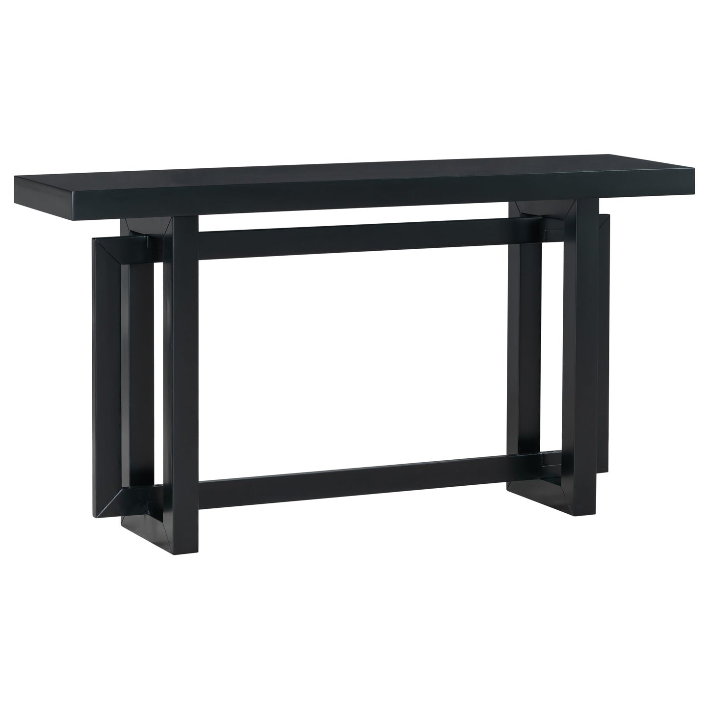 Contemporary Console Table with Wood Top, Extra Long Entryway Table