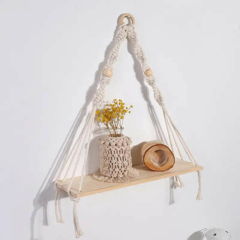 Cotton Rope Wall Tapestry Plant Holder.