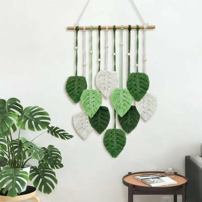 Macrame Leaf Wall Hanging.