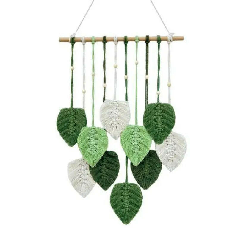 Macrame Leaf Wall Hanging.