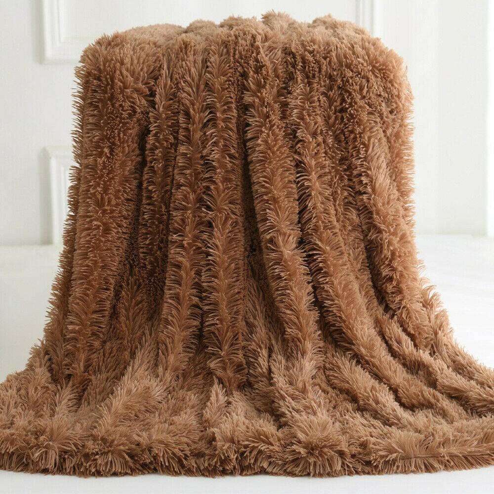 Ultra Soft Faux Fur Throw Blanket.