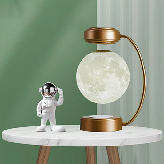 Creativity Magnetic Levitation Moon Lamp LED Rotating Dangling Lamp.