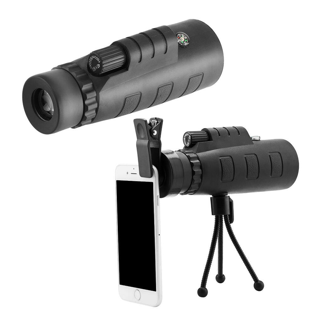 10X HD Optical Monocular Telescope with Phone Clip.