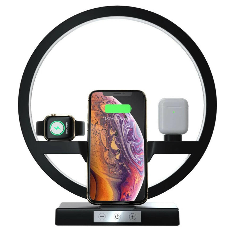 Fast Wireless Charger Dock Station EU PLUG Black.