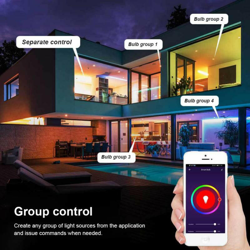 Tuya Smart Bulb WiFi Dual Mode E12 Port Alexa Voice Control RGB.