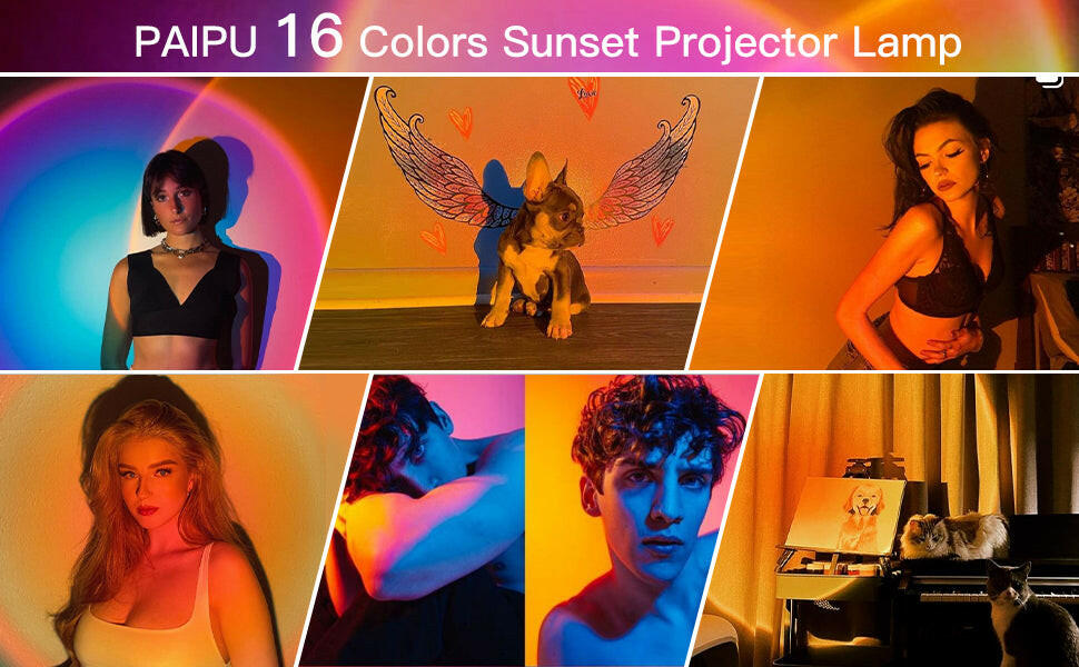 16 Colors Sunset Projection Lamp Sunset Lamp.