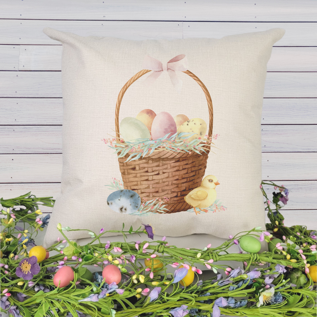 Egg Basket Pillow Cover