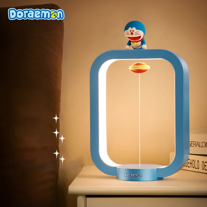 Magnetic Suspension Doraemon Desk Lamp Night Light Bright Adjustable.