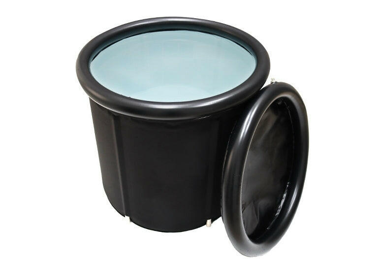 Folding Bath Bucket Black Bath Bucket Adult Thickened Bath Tub.