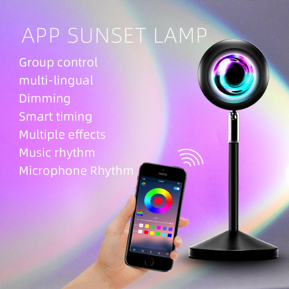 APP/Remote Control Sunset Lamp Rainbow Sunset Lamp.