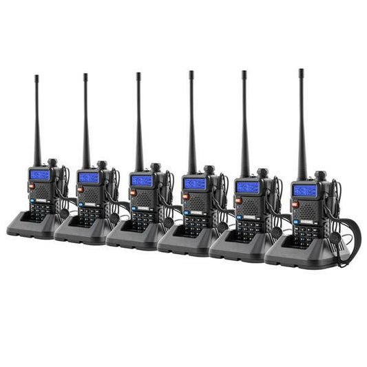 6pcs BAOFENG 1.5" LCD 136~174MHz / 400~520MHz Dual Band Walkie Talkie.