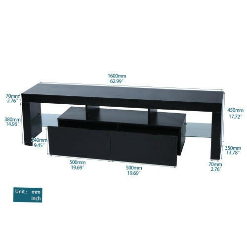 Morden TV Stand with LED Light.