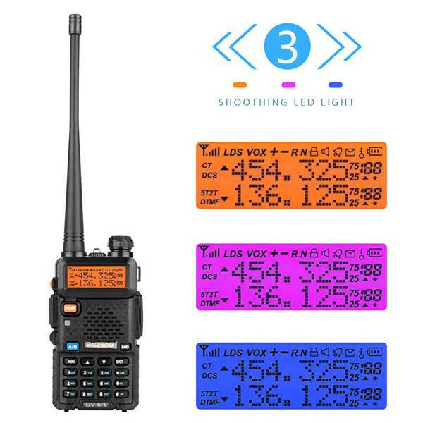 6pcs BAOFENG 1.5" LCD 136~174MHz / 400~520MHz Dual Band Walkie Talkie.