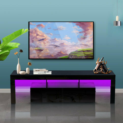 Morden TV Stand with LED Light.