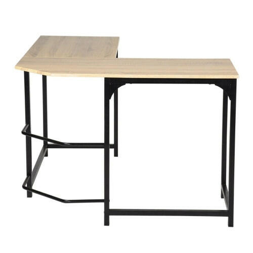 L Shaped Computer Desk PC Laptop Table Wood Workstation Furniture.