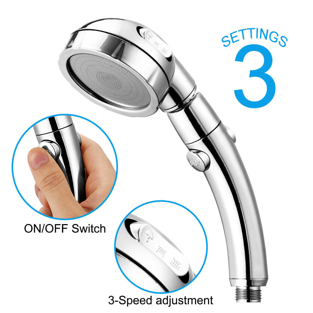 Adjustable Water Saving Shower Head Three Mode.