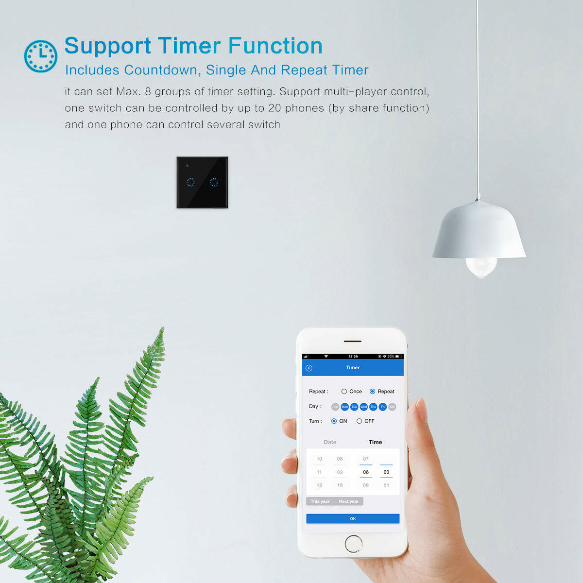 86 Type Smart Home Touch Switch EU Standard.