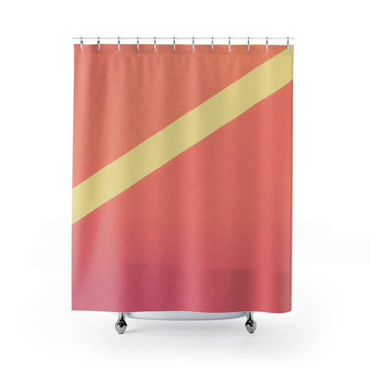 Pink Gradient Abstract Shower Curtains Home Decor.