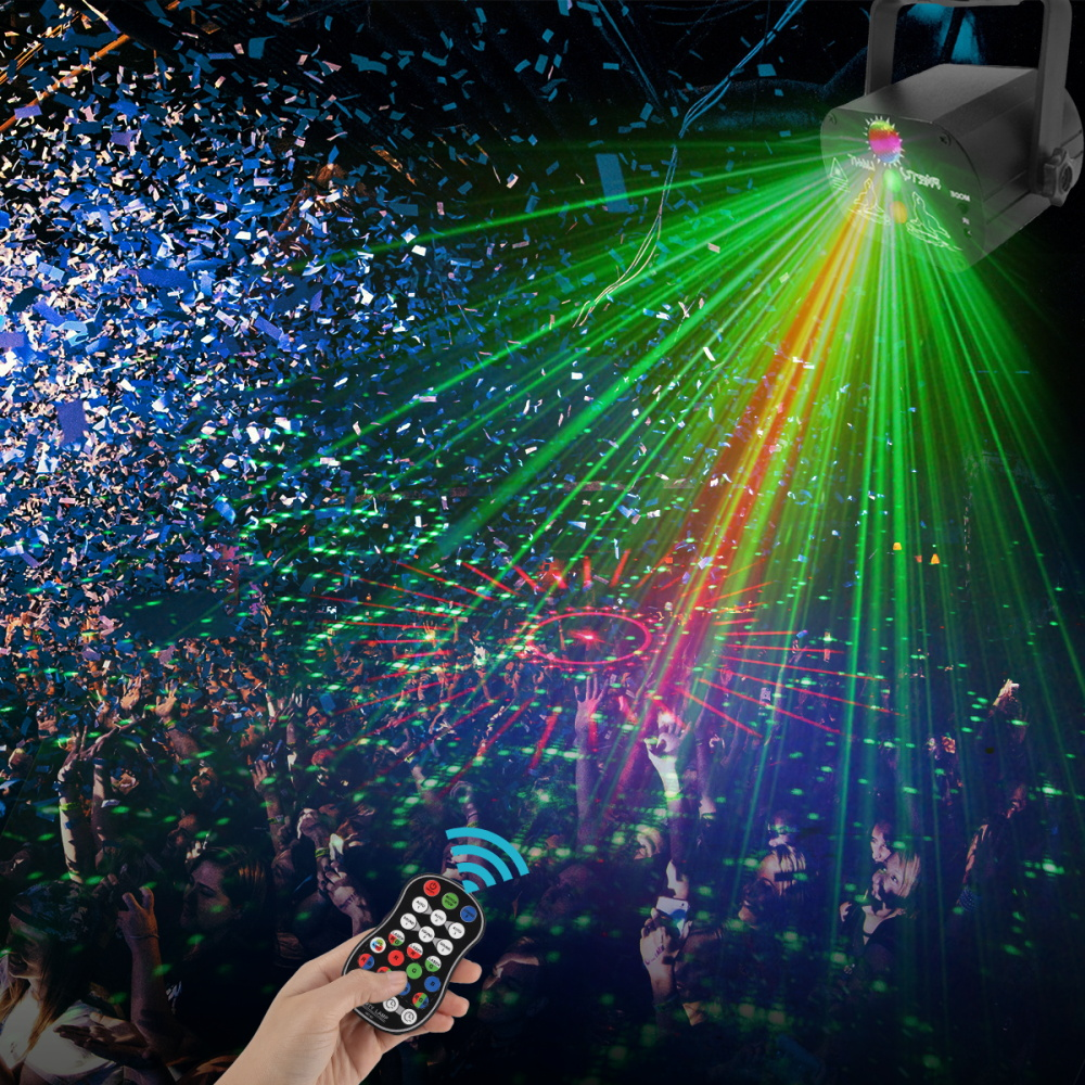 Mini RGB Disco Light LED Laser Stage Projector.