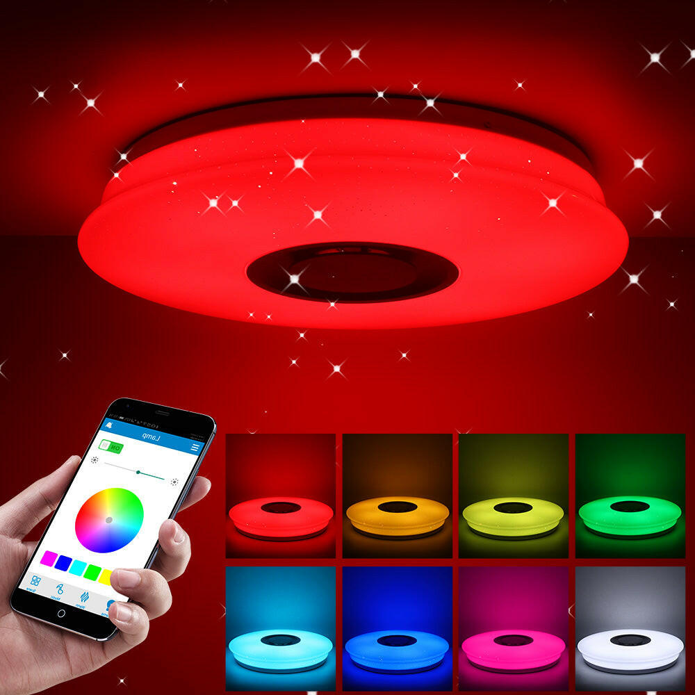 Smart Music LED ceiling Lights RGB Dimmable.